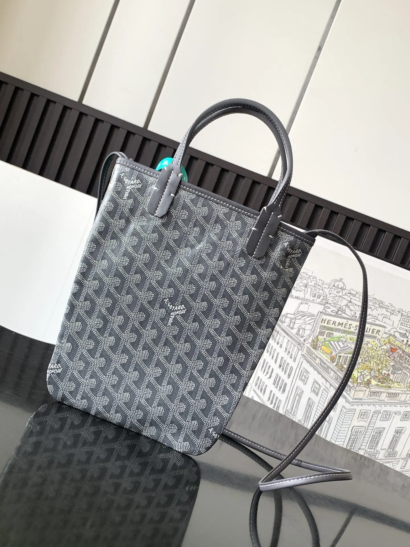 Goyard 灰色 POITIERS包是SAINT LOUIS 托特包 大容量托特款