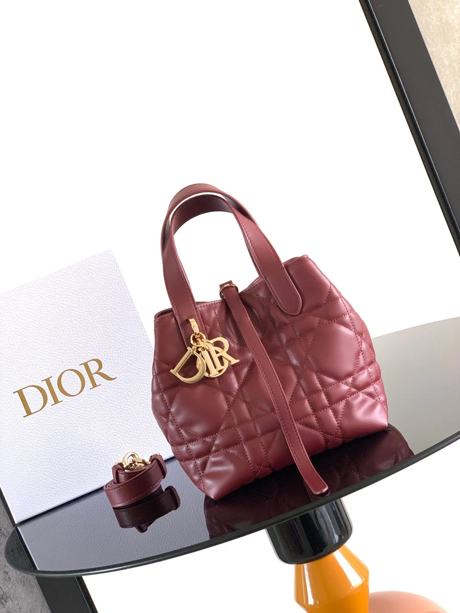 Dior Toujours 黑色牛皮手袋 手提斜挎款