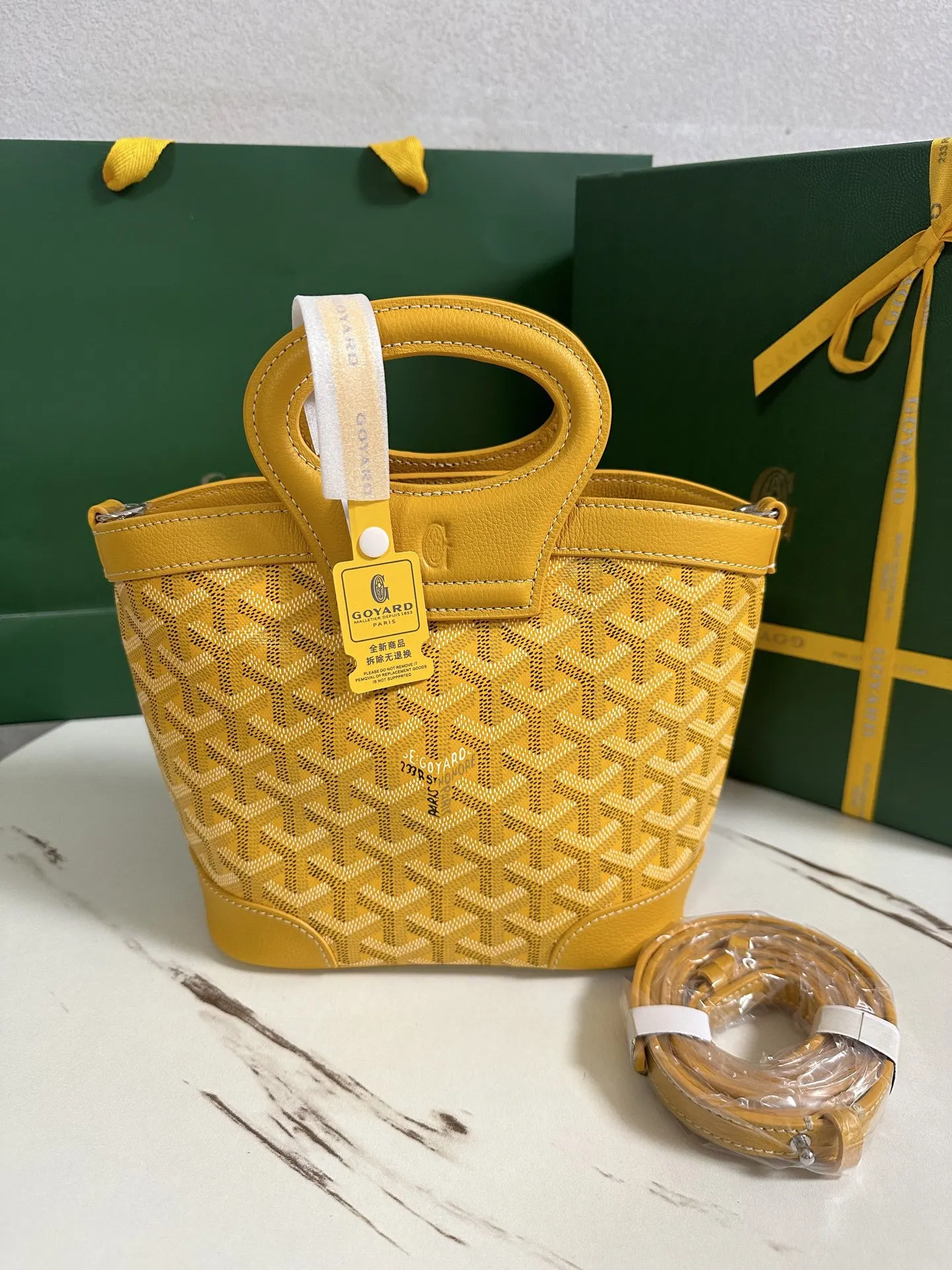 Goyard 黃色 小牛皮 單肩包 日常單肩背款
