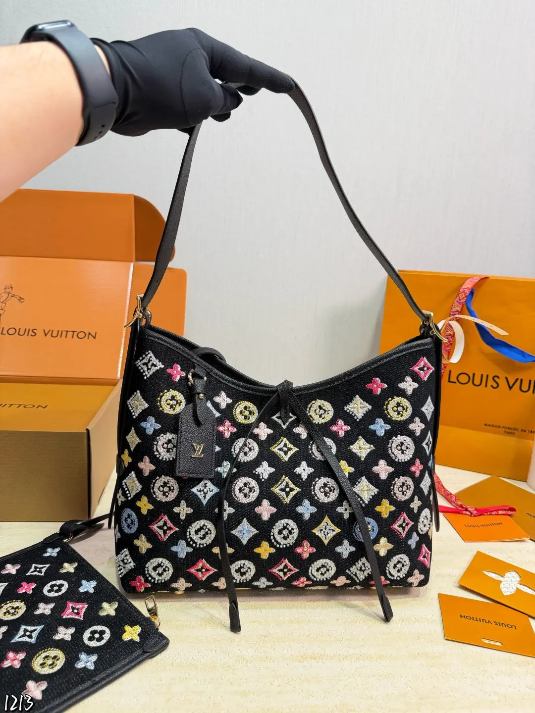 LV CarryAll 老花 牛仔 托特包 大容量托特款