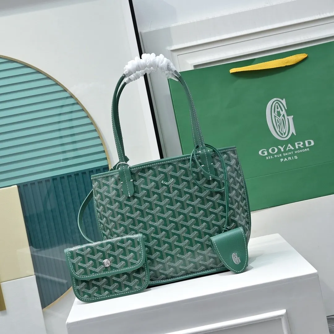 Goyard 牛皮 高 戈雅双面mini 王菲同款购物袋 头层牛皮 托特包 大容量托特款