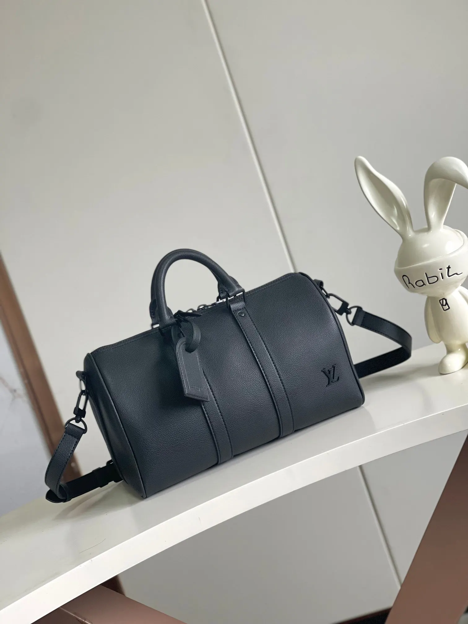 Keepall 黑色 小牛皮 旅行袋 大容量旅行款
