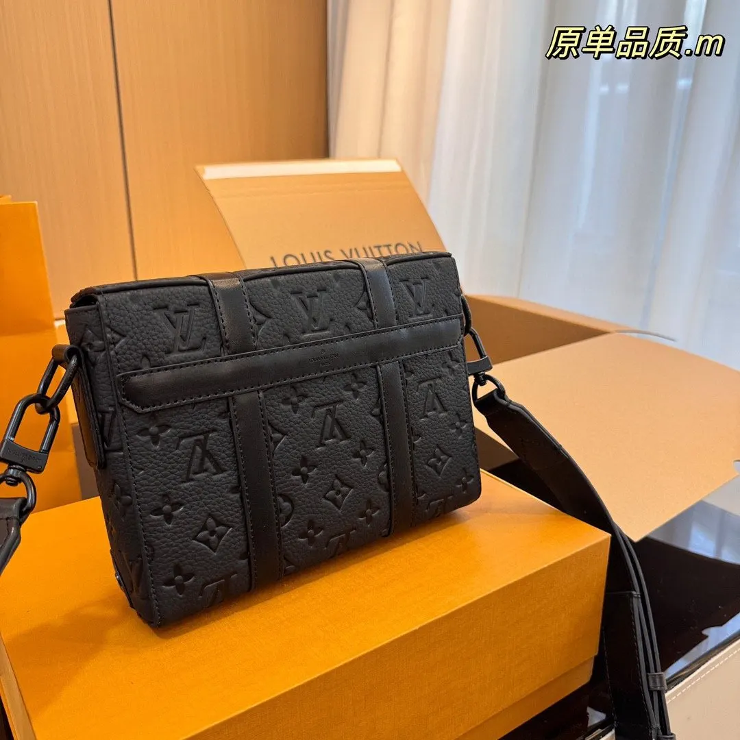 小牛皮 商务工作中的理想伴侣 包包单肩斜挎包大容量工装包 好 轻便斜挎款