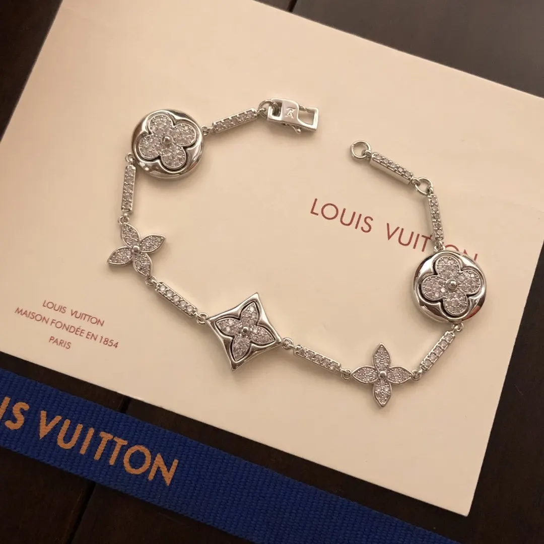 LV 满钻 手链 日常叠戴款