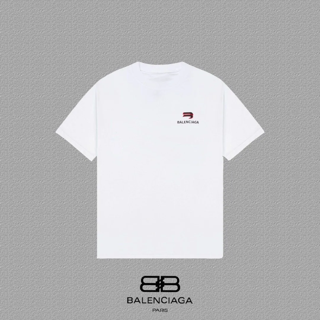 Balenciaga Black Logo Short Sleeve T-Shirt Street Casual