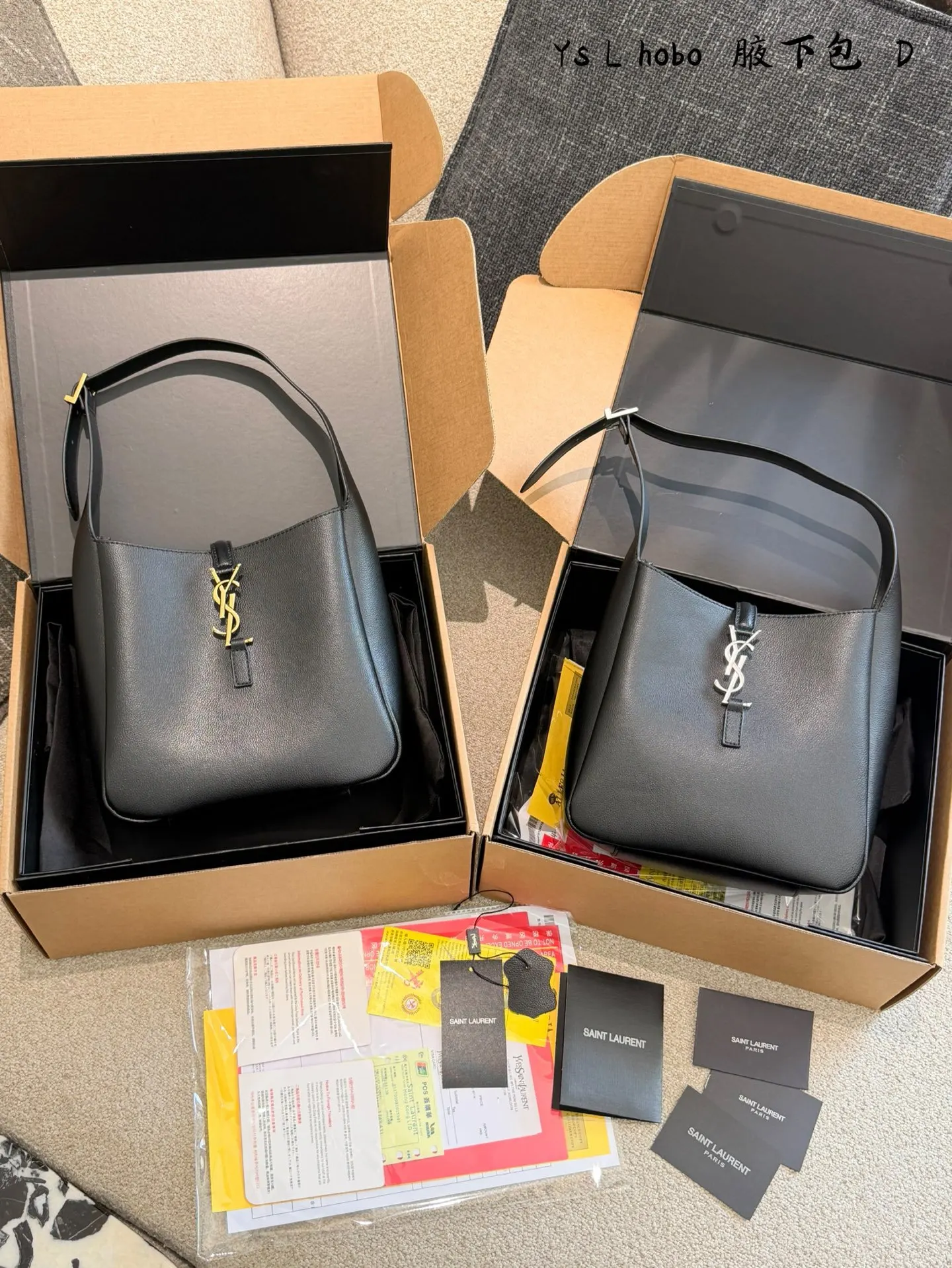 YSL Hobo 牛皮 腋下包 復古腋下背款