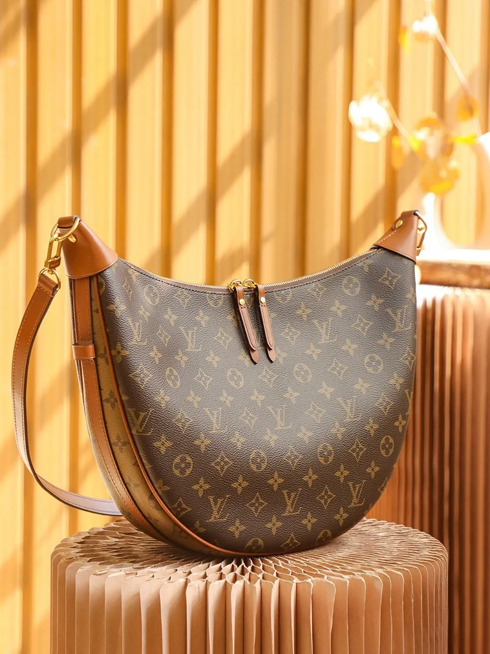 Monogram Hobo Shoulder Bag Vintage