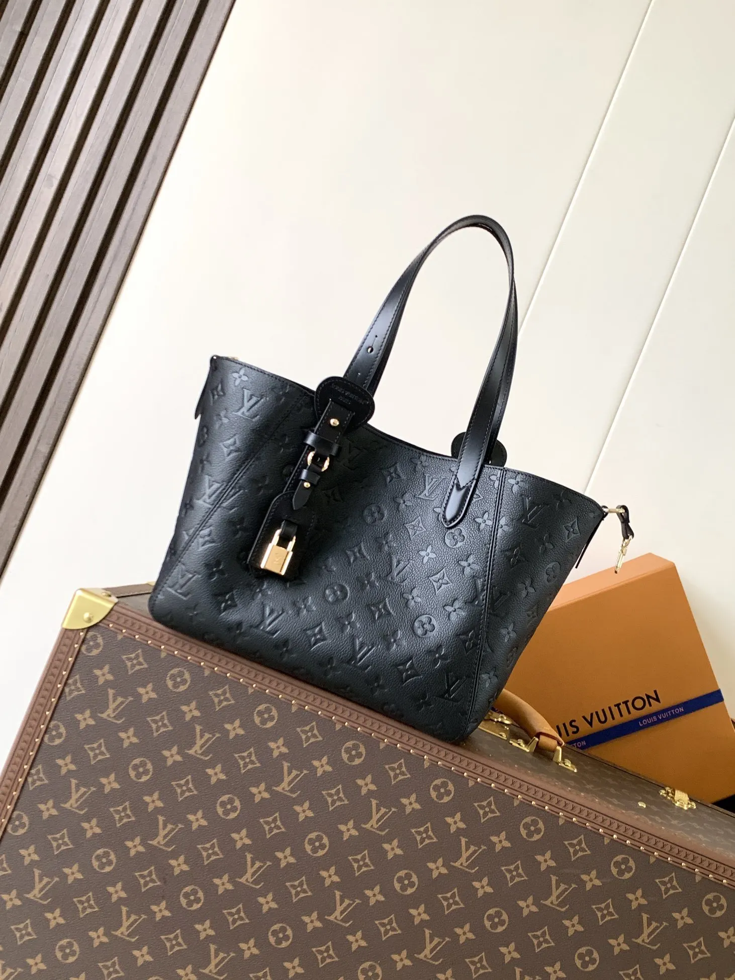 LV Hobo 黑色 牛皮 托特包 大容量托特款