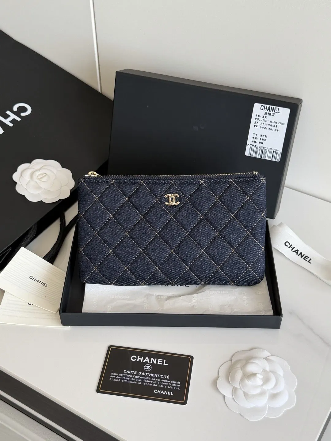 CHANEL 牛仔 手拿包 精致手拿款