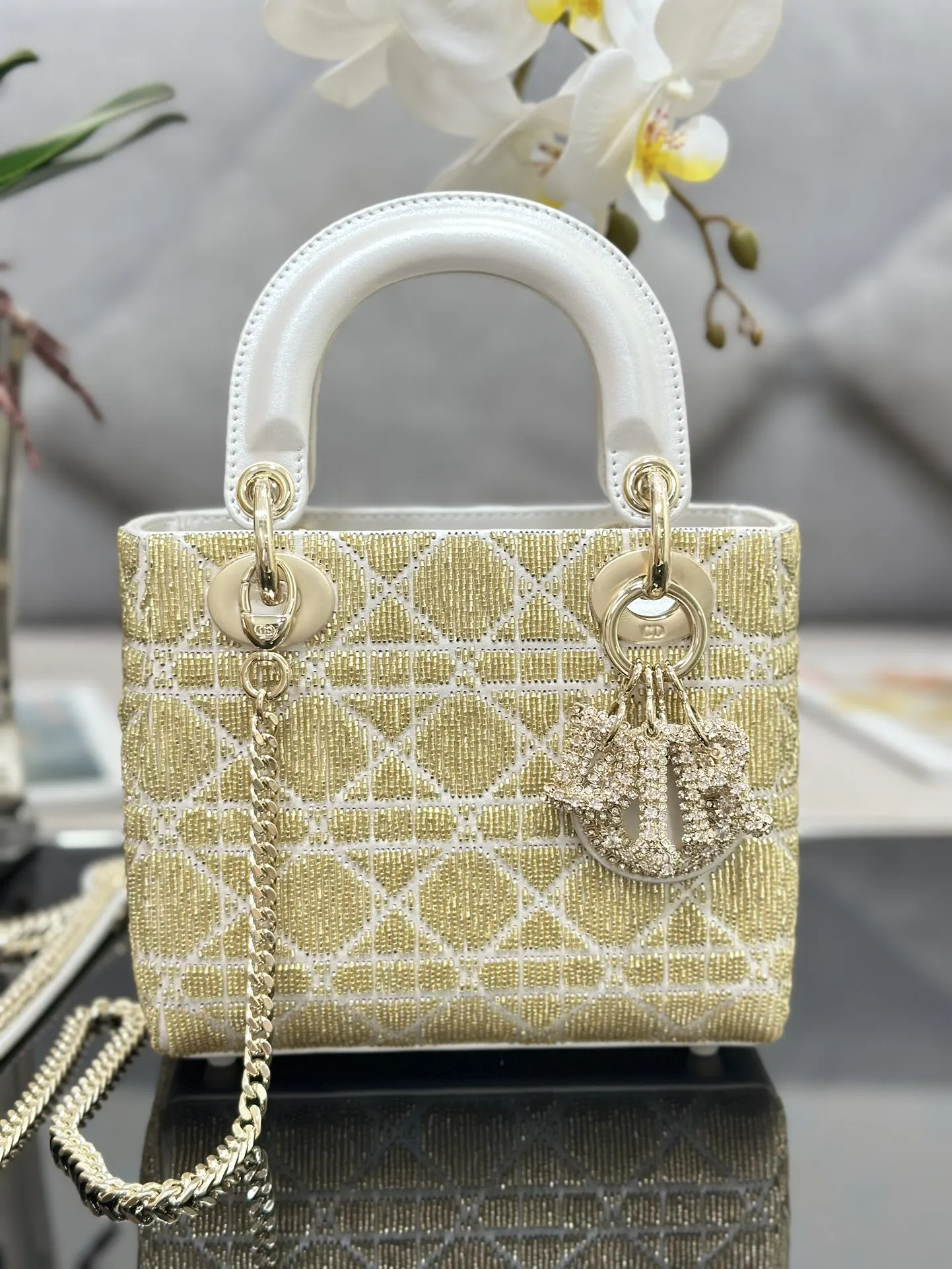 Dior White Organizer Pouch Travel