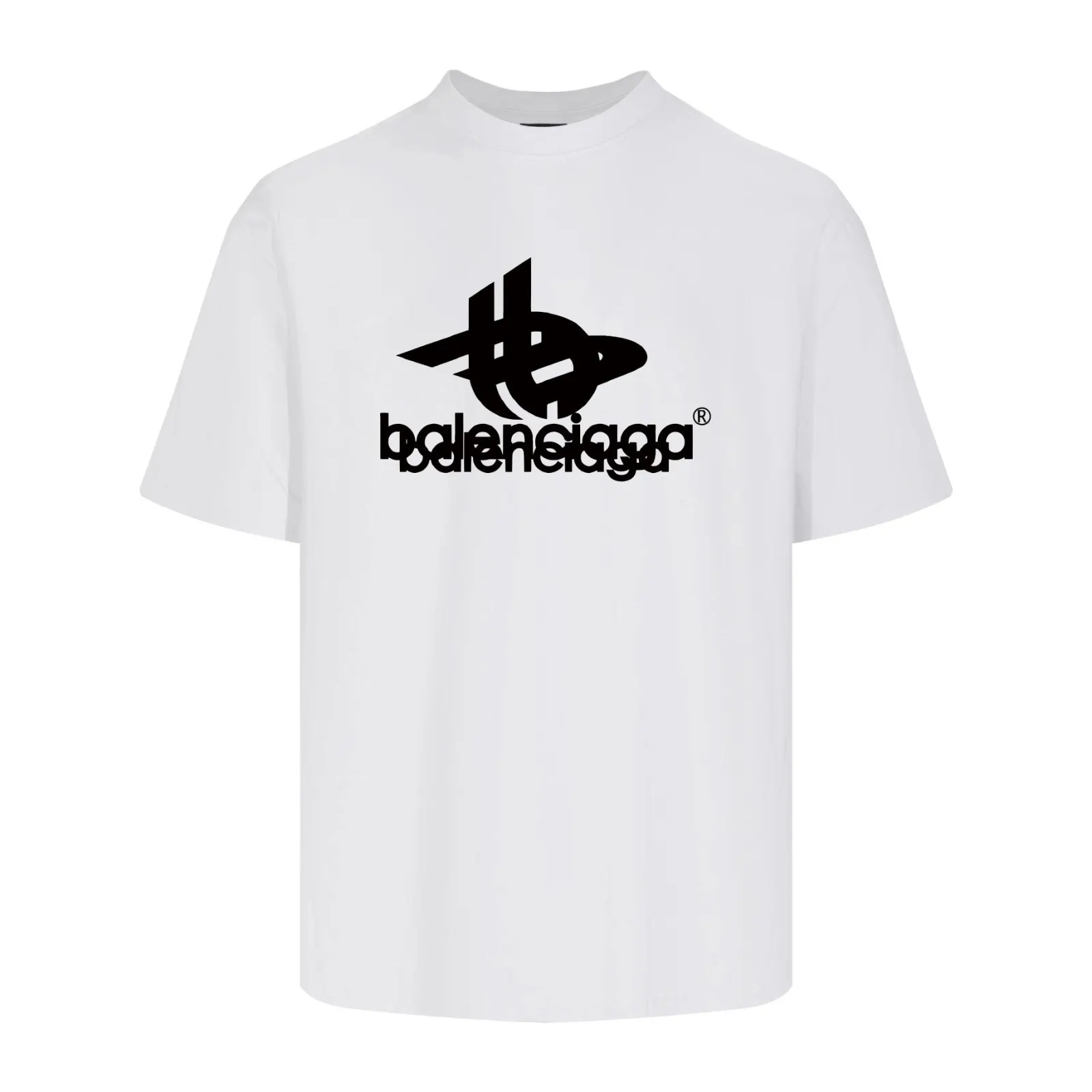 Balenciaga Black Short Sleeve T-Shirt Loose Casual