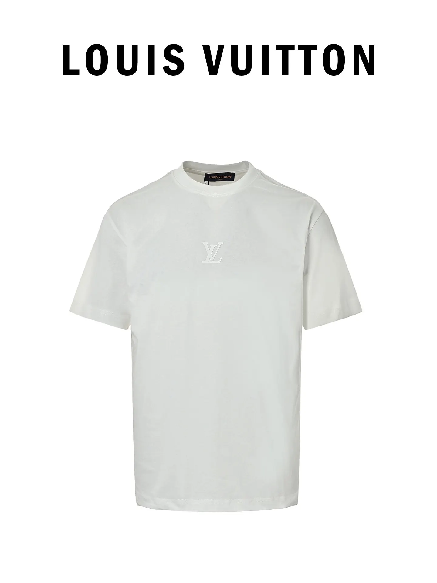 LV Logo Print Short Sleeve T-Shirt Casual Versatile