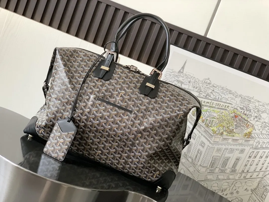 Goyard 黑色 它的提手可调节长度 可确保手提时的舒適度 并且开口两 旅行袋 大容量旅行款