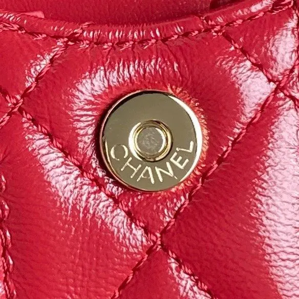 金色 小牛皮 Chane 相机包 高 链条包 精致链条款