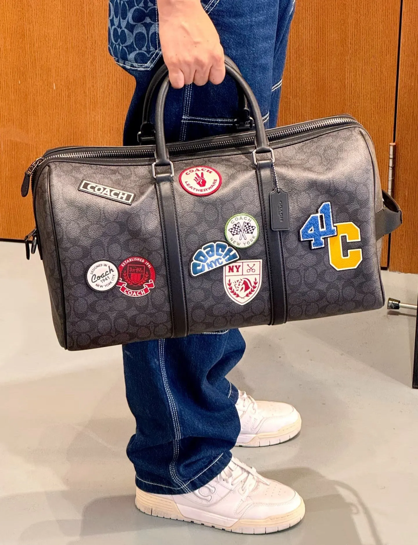 Coach 老花 旅行袋 大容量旅行款