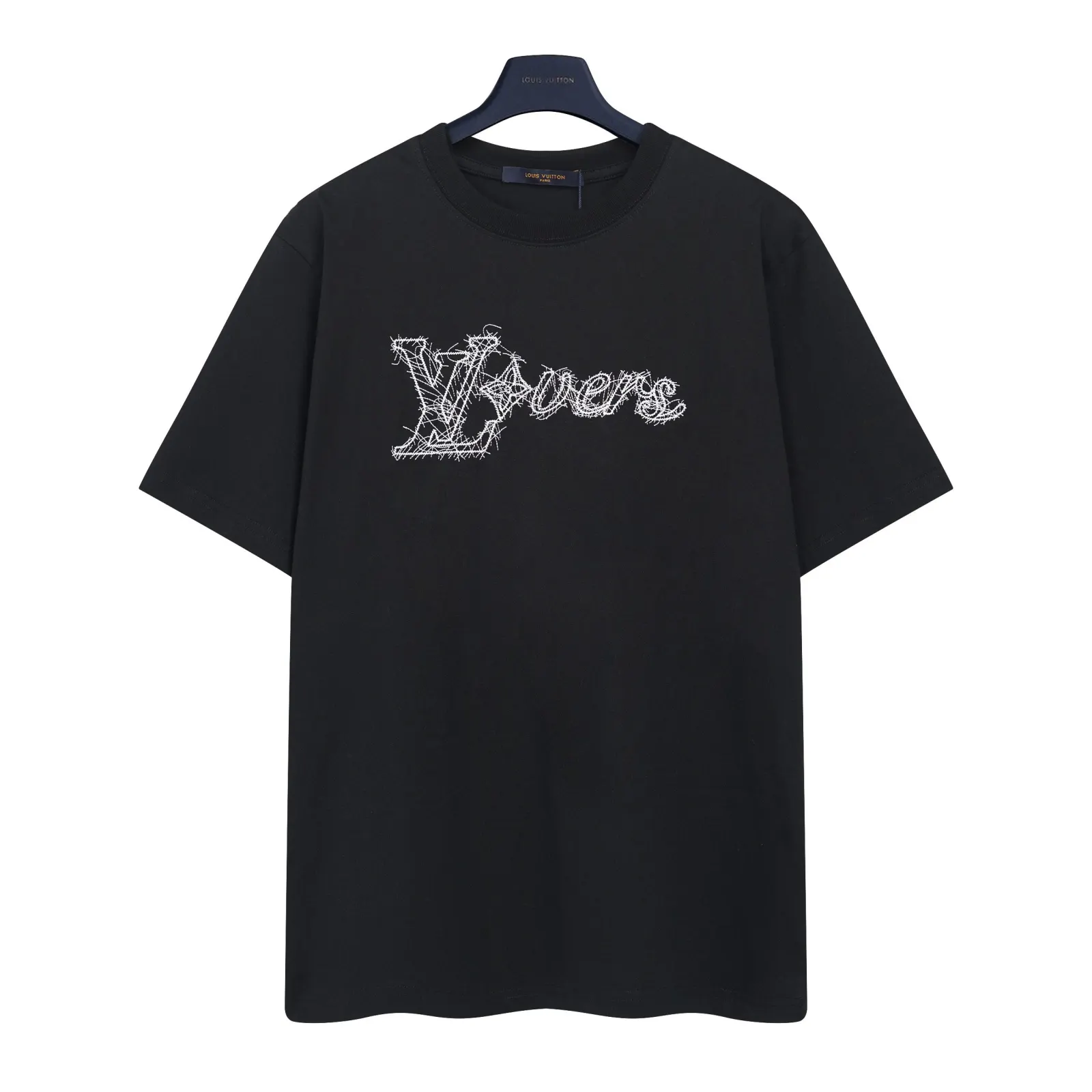 LV 黑色 Logo 字母 短袖T恤 休閒百搭款