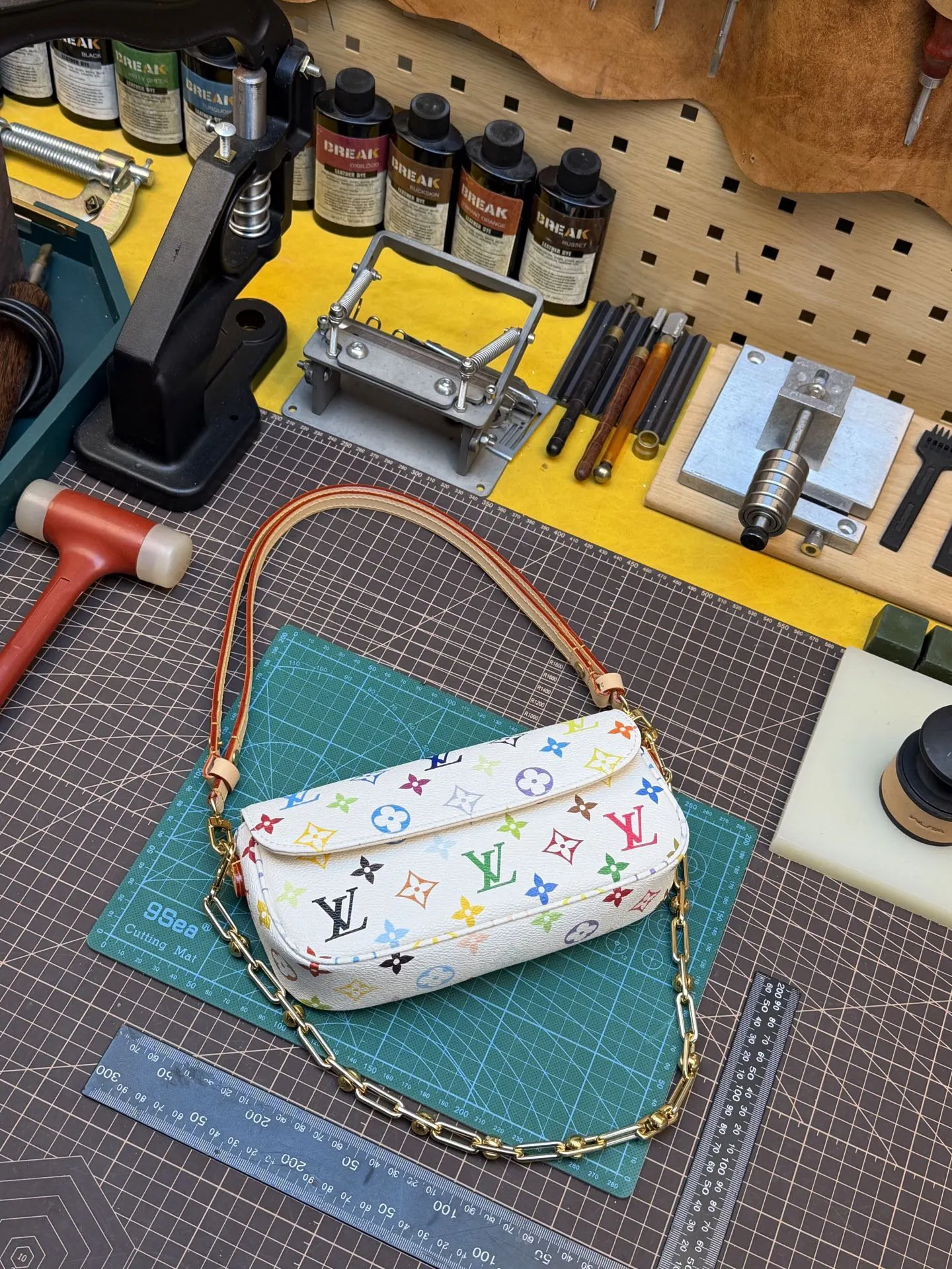 LV 帆布 鏈條包 精致鏈條款