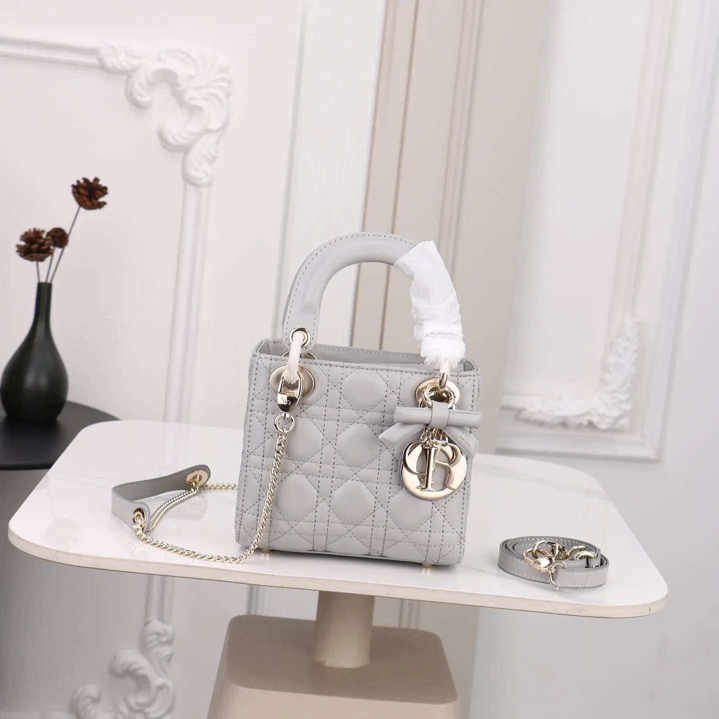 Dior Lady Dior 羊皮手袋 手提斜挎款