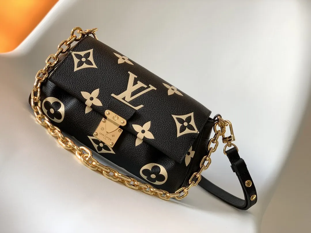 LV Favorite 黑灰配色 鏈條包 單肩斜挎款