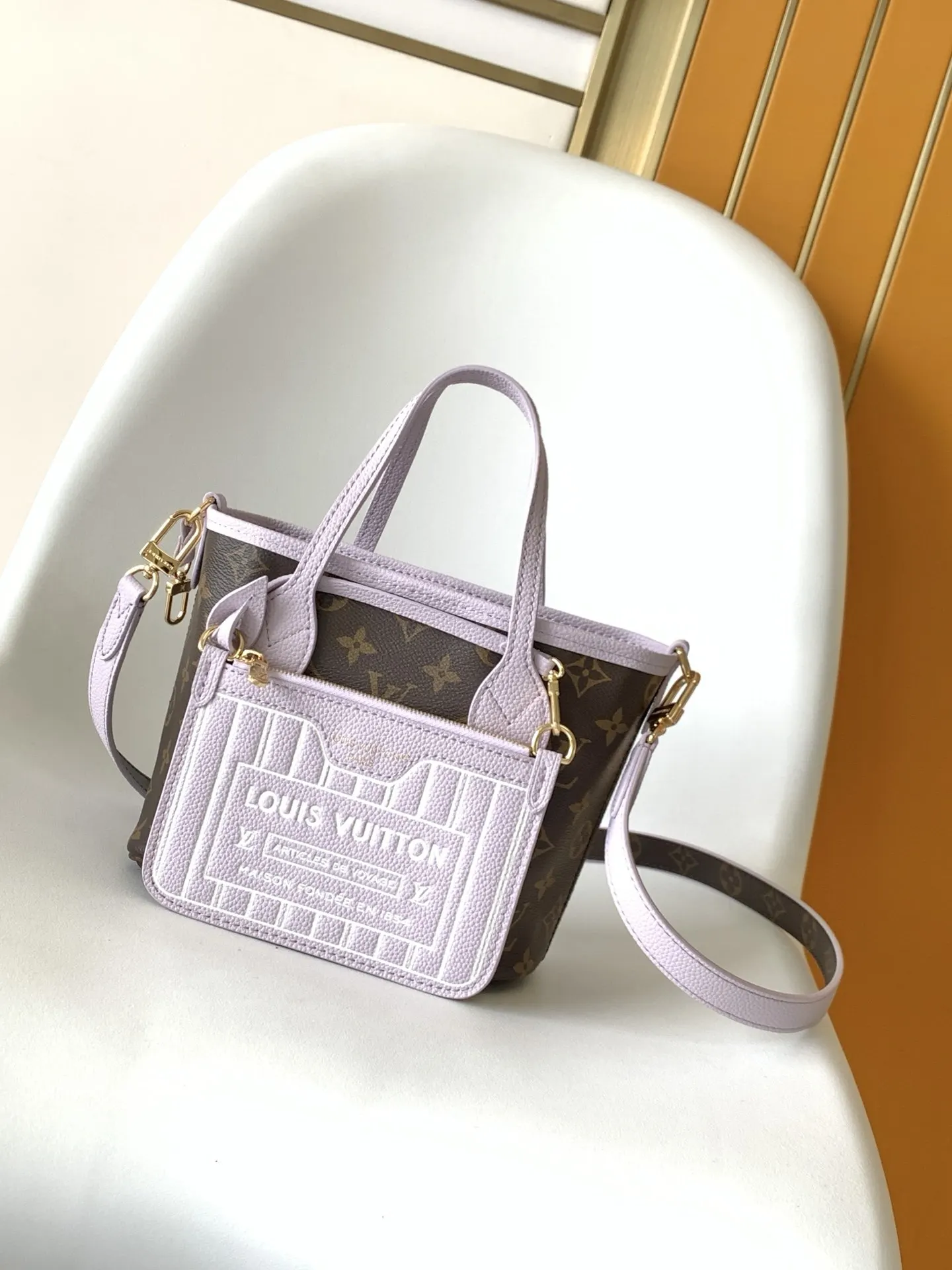 LV Neverfull 黑棕配色 托特包 大容量通勤款