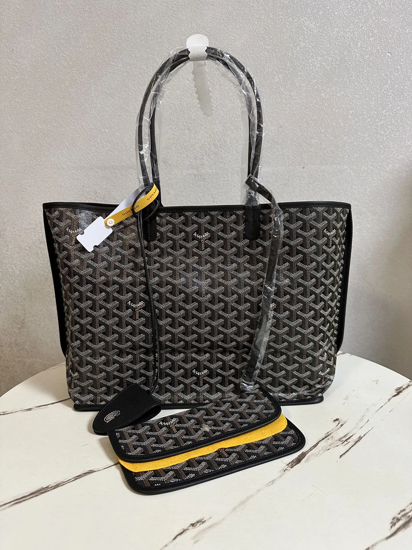 Goyard 黑色 小牛皮 托特包 大容量托特款