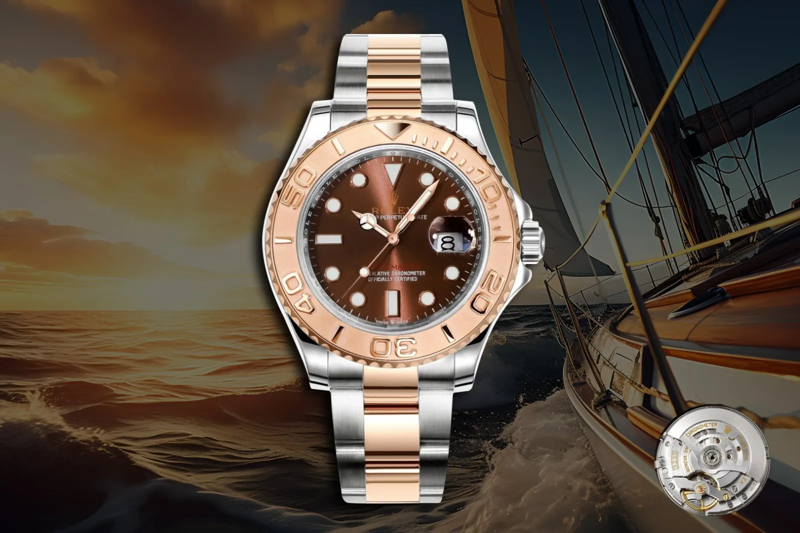 Rolex 藍色 劳力士游艇名仕型 系列 ① 定制 一体机 手錶 經典腕表款
