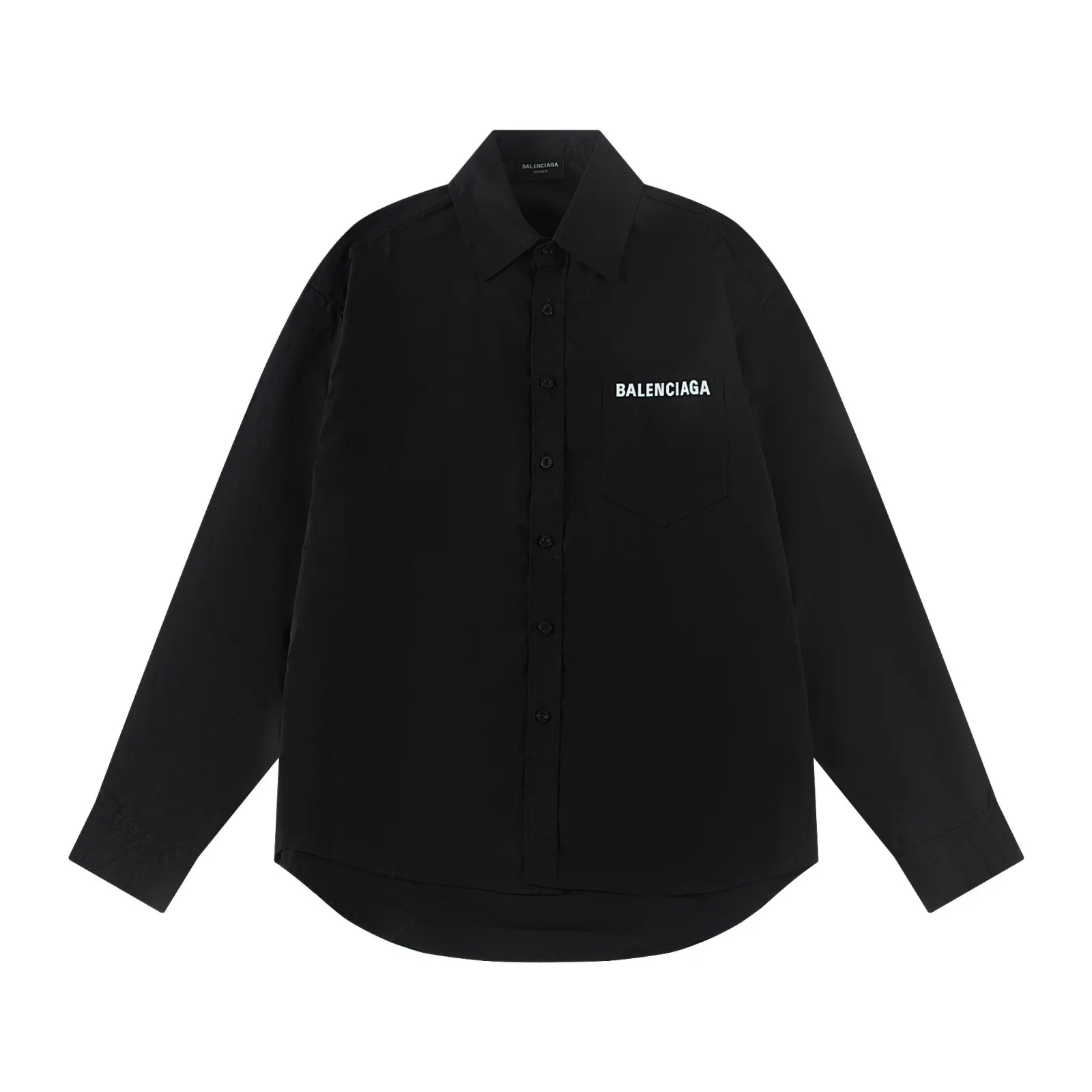 Balenciaga Black Shirt Loose Casual Style