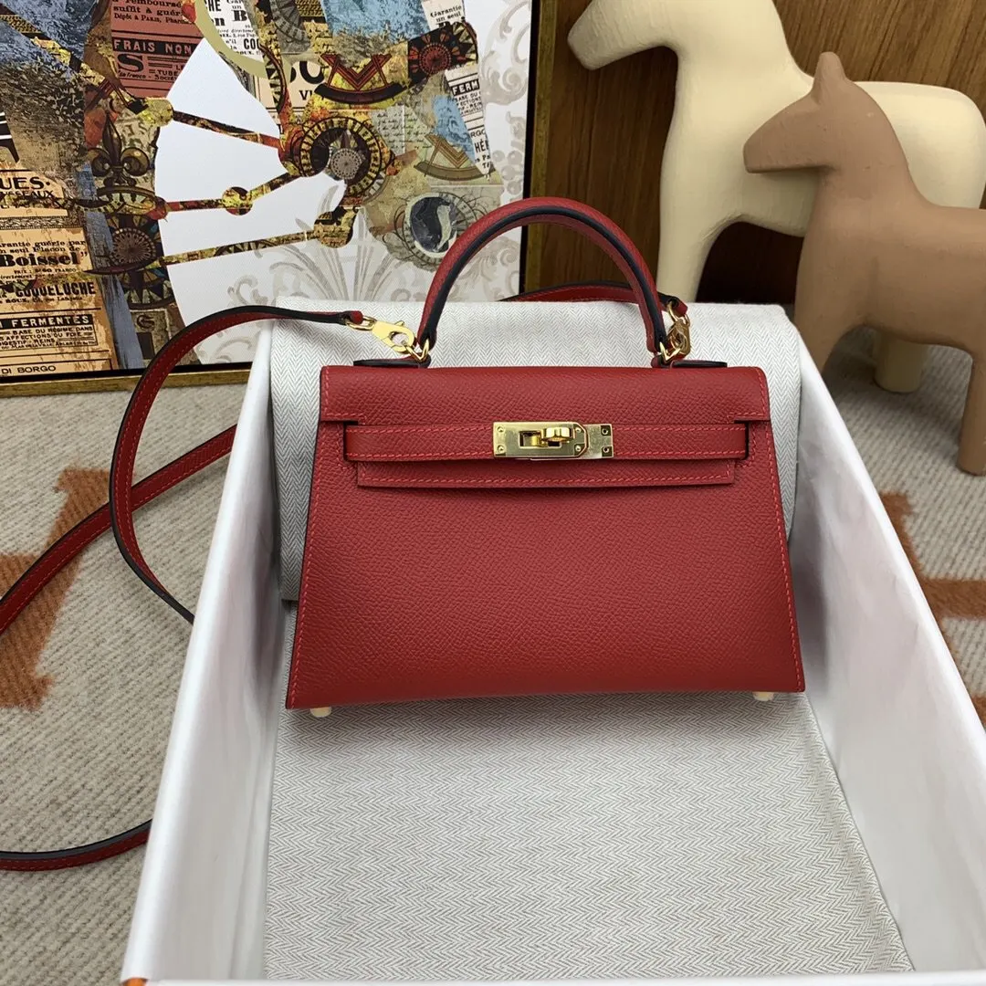 Hermes Constance Epsom掌纹牛皮 斜背包 19cm 經典款