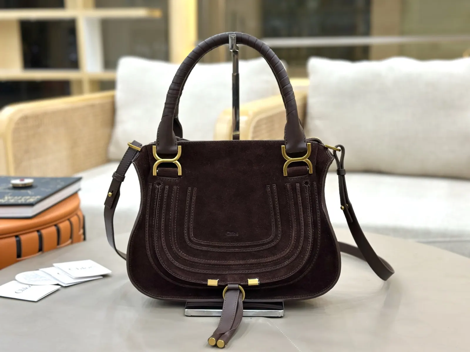 小牛皮 Chloe Marcie马鞍包 斜挎包 轻便斜挎款
