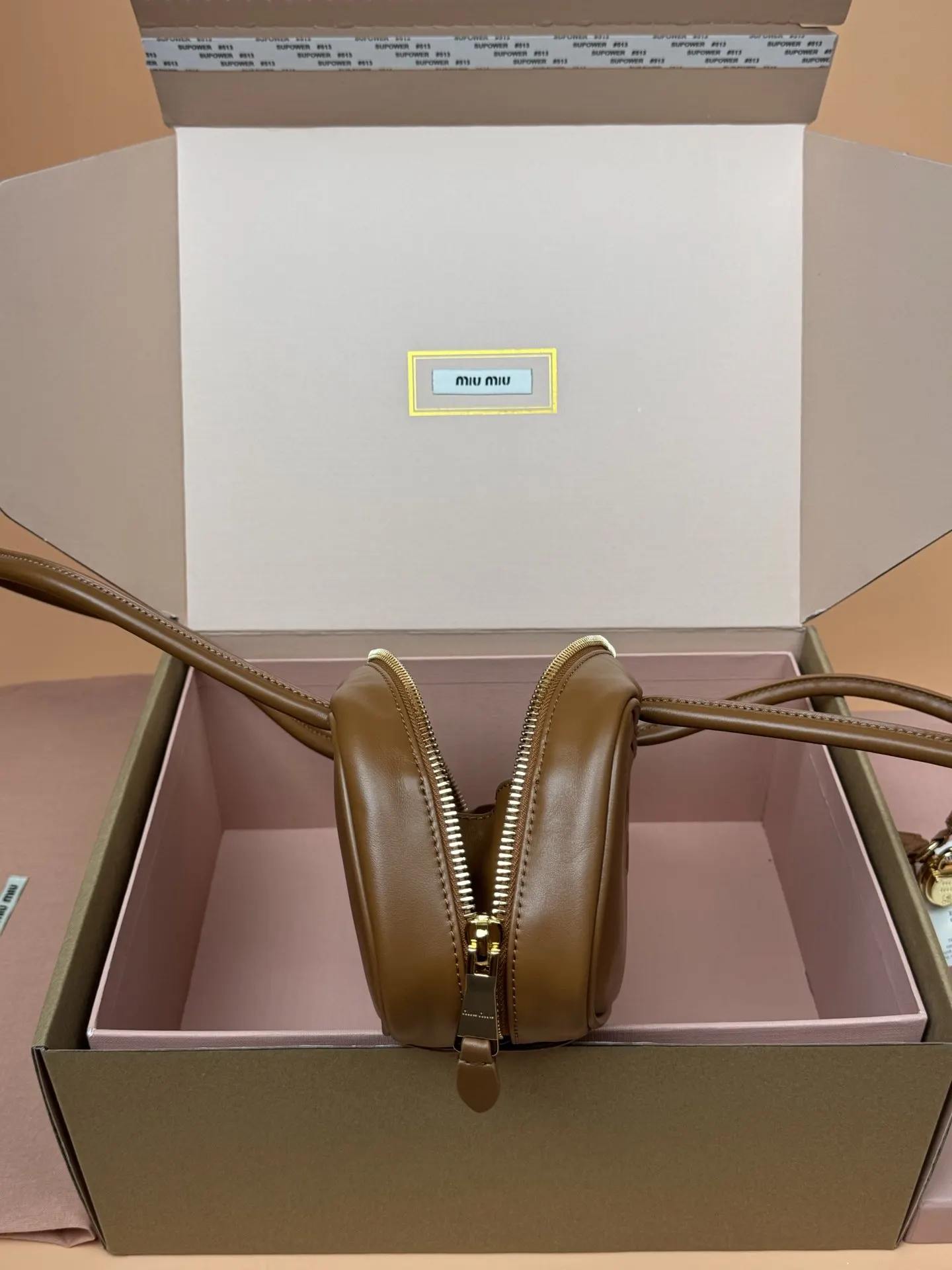 Gold Shoulder Bag Leather