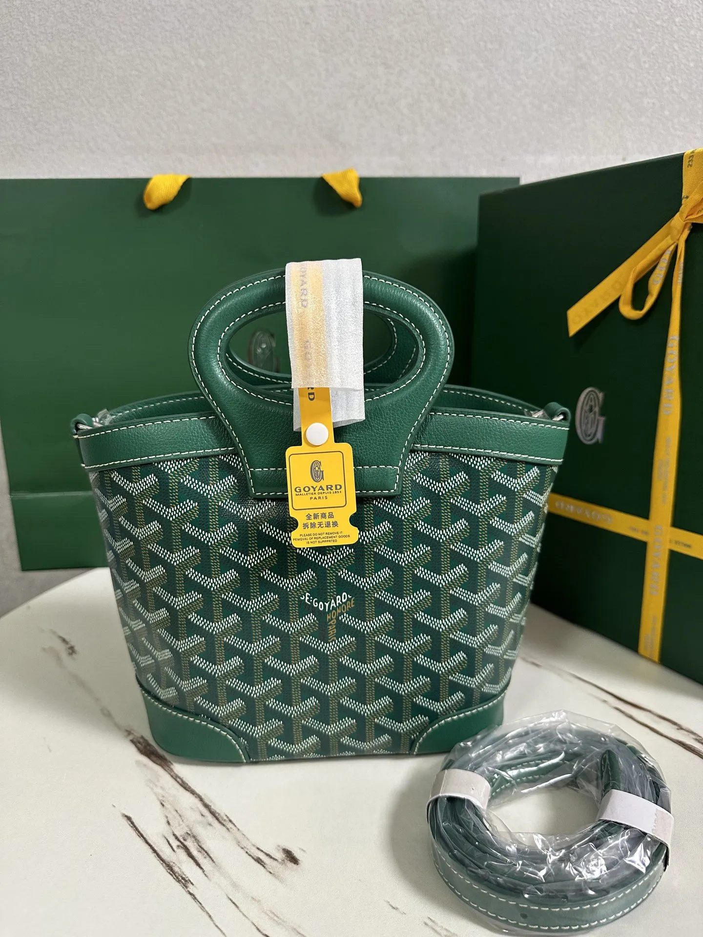 Goyard 绿色 小牛皮 单肩包 日常单肩背款