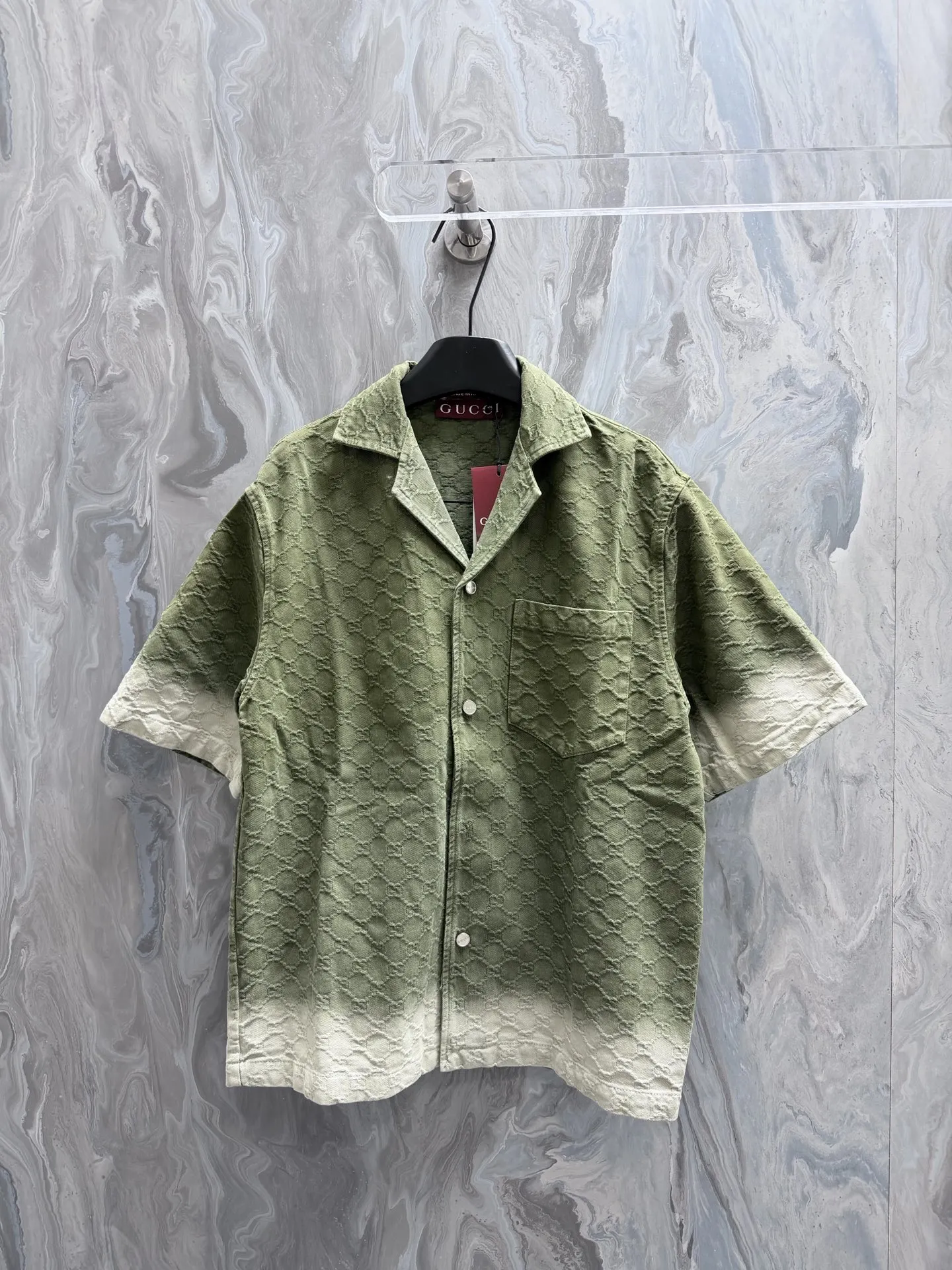 Gucci Logo印花短袖T恤 綠色
