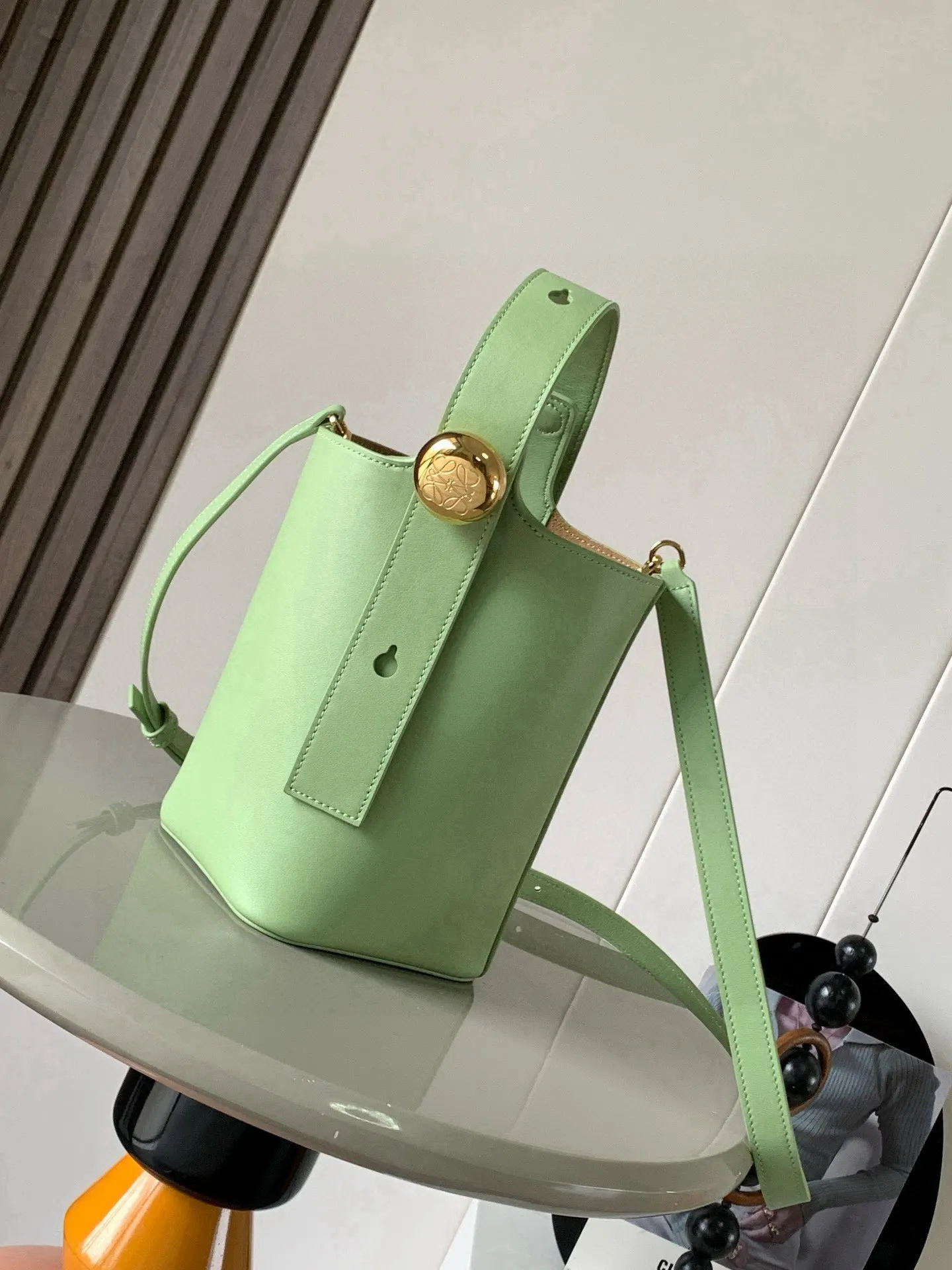 Bucket Bag Casual Leather