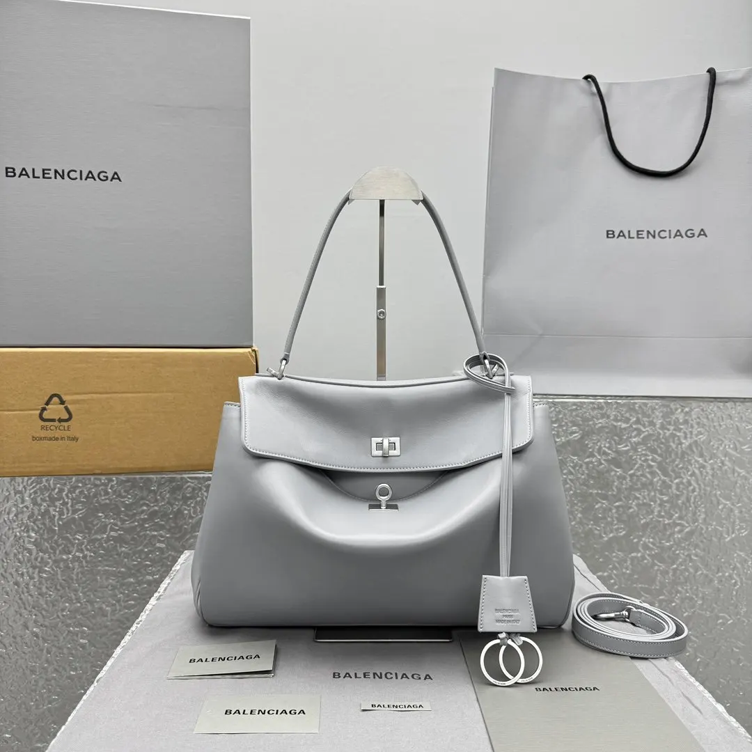 Balenciaga Rodeo 灰色 牛皮 腋下包 簡約腋下款