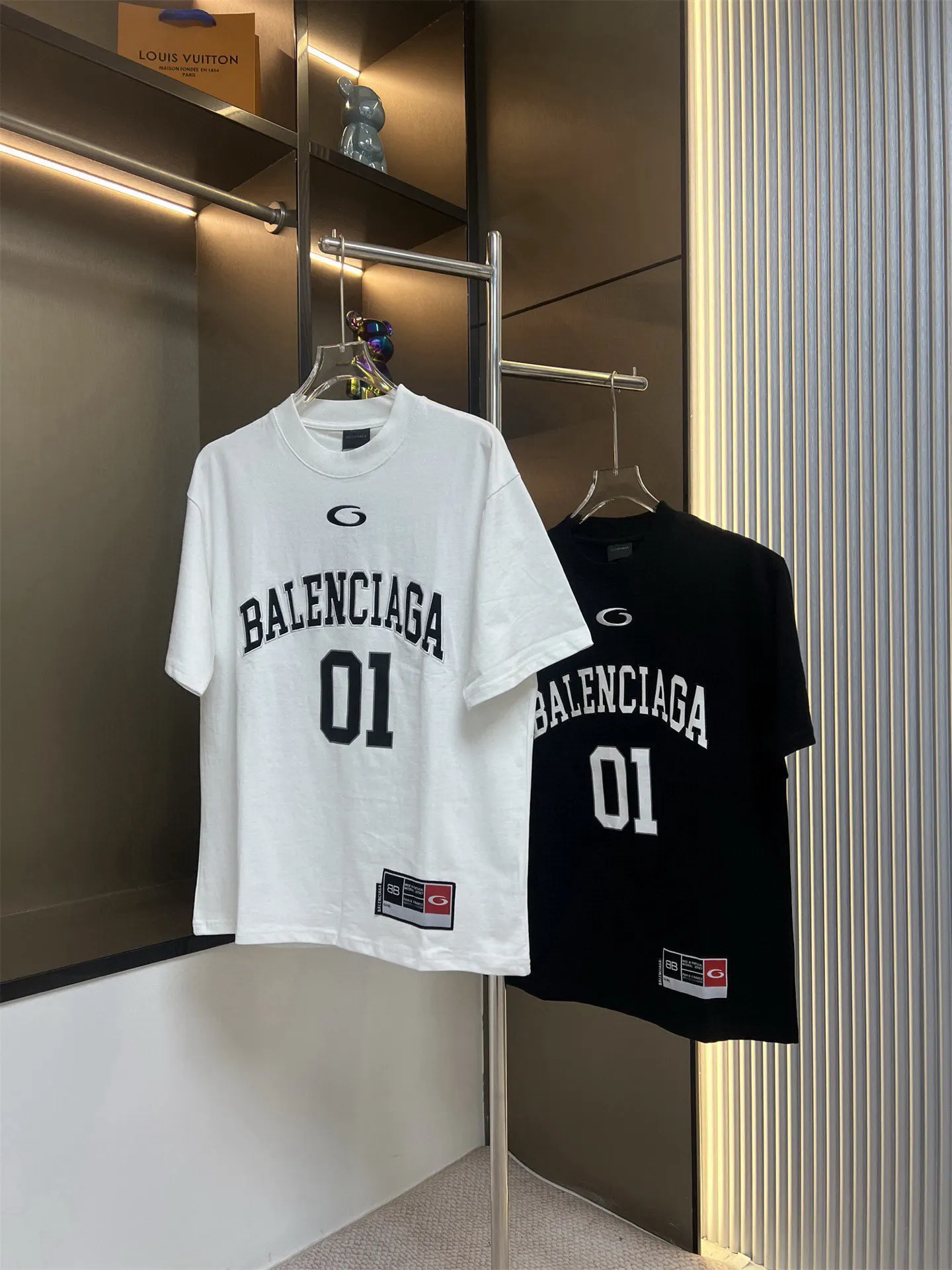 Balenciaga 黑色 純棉 Logo 短袖T恤 街頭休閒款