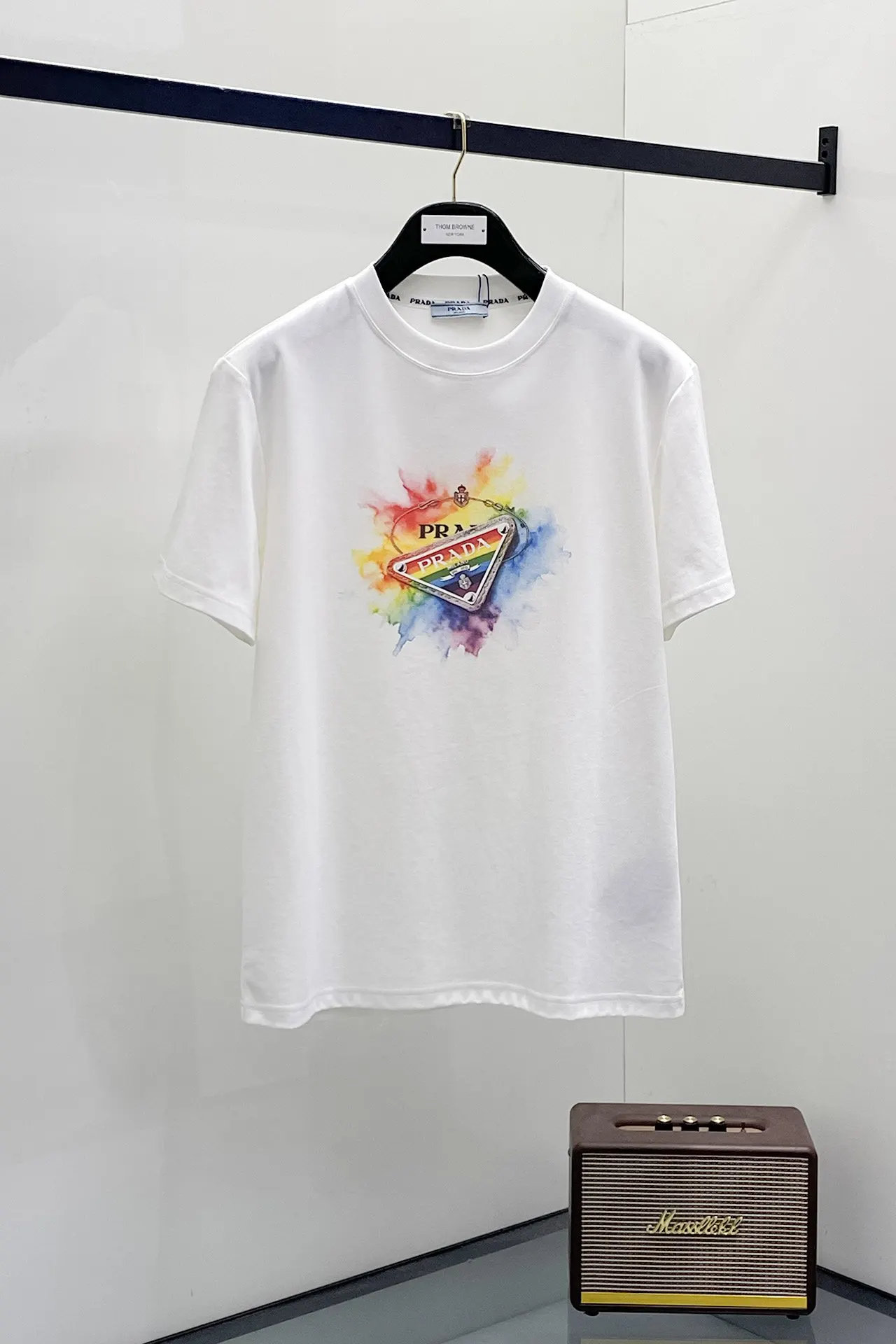 PRADA 马 贺岁 棉质 Logo 短袖T恤 休閒百搭款
