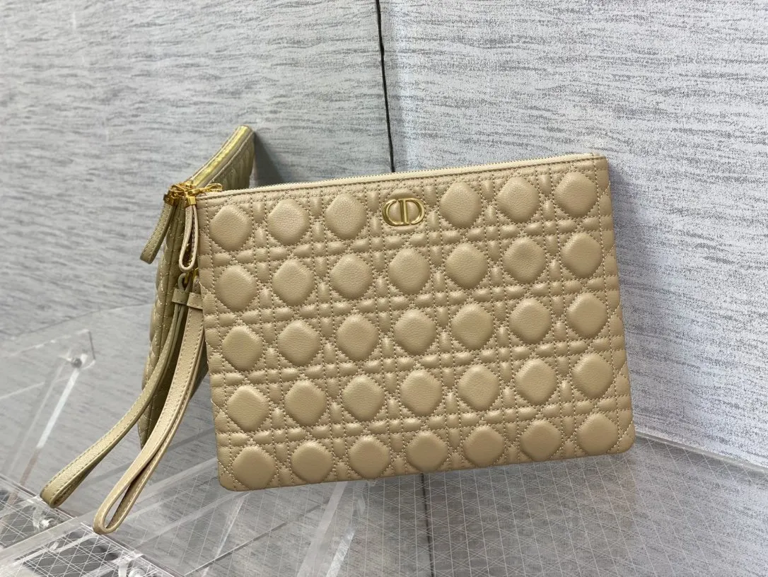 Dior Caro 杏色 手拿包 精致手拿款
