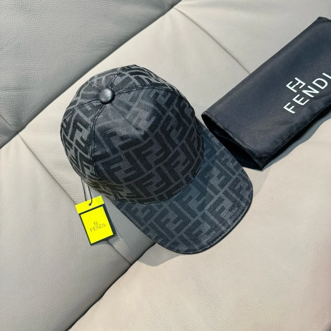 Fendi 提花 牛皮 棒球帽 日常休閒款