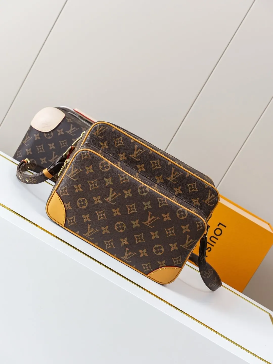 Monogram Crossbody Bag Lightweight Canvas