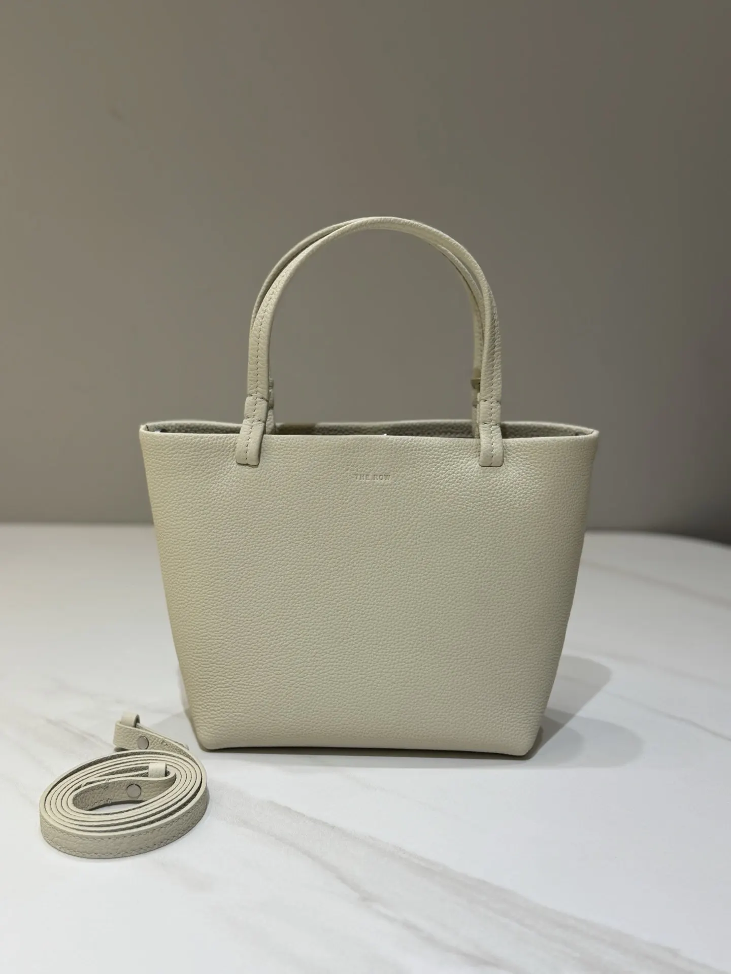 White Tote Bag Leather