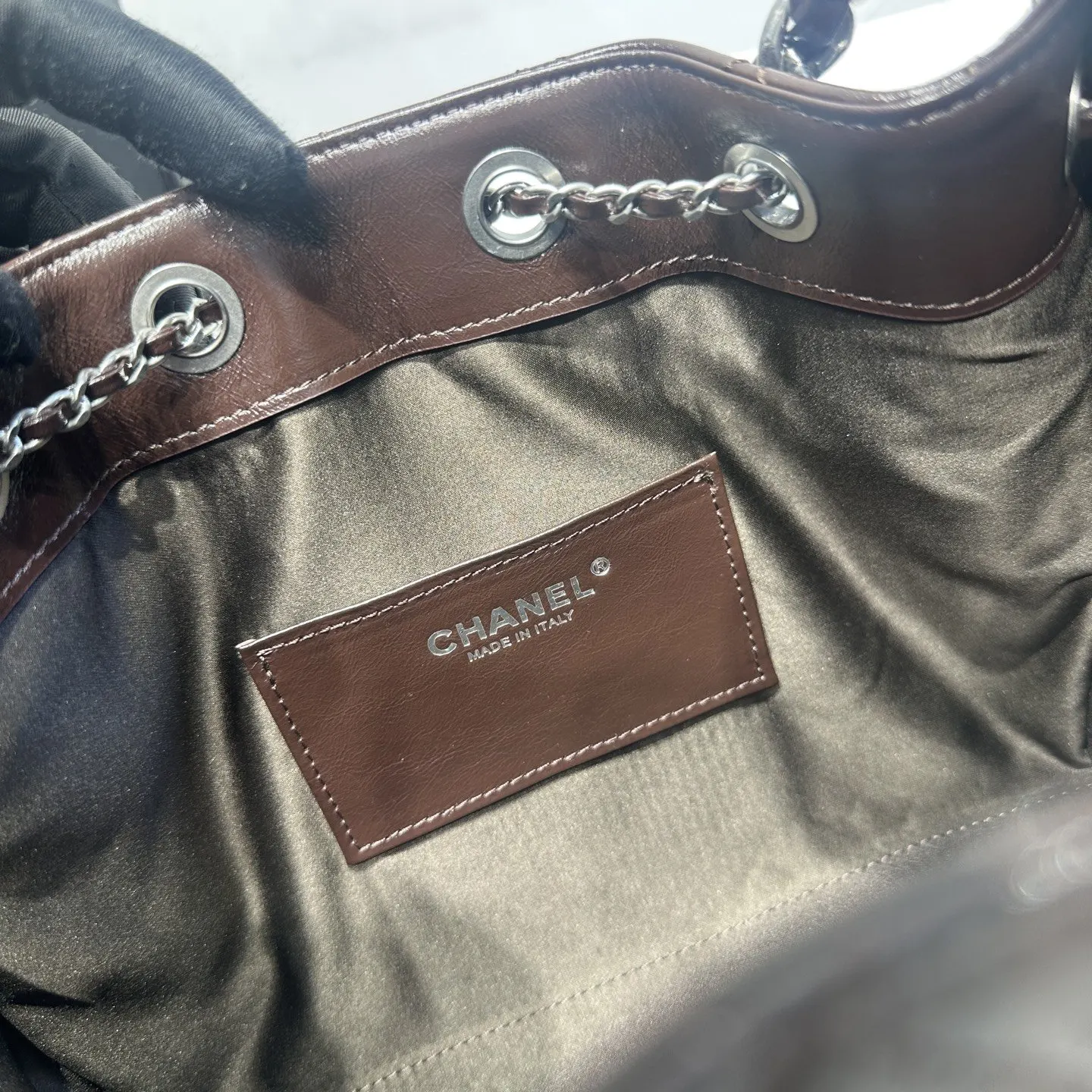 White Hobo Shoulder Bag Vintage Leather