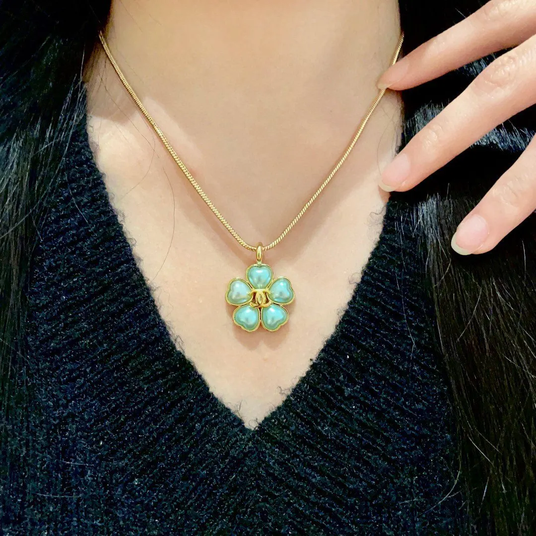 CHANEL 山茶花雙C項鍊