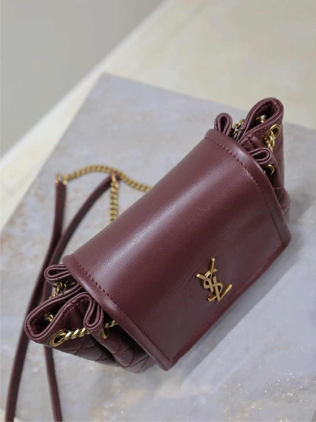 Gold Hobo Shoulder Bag Vintage