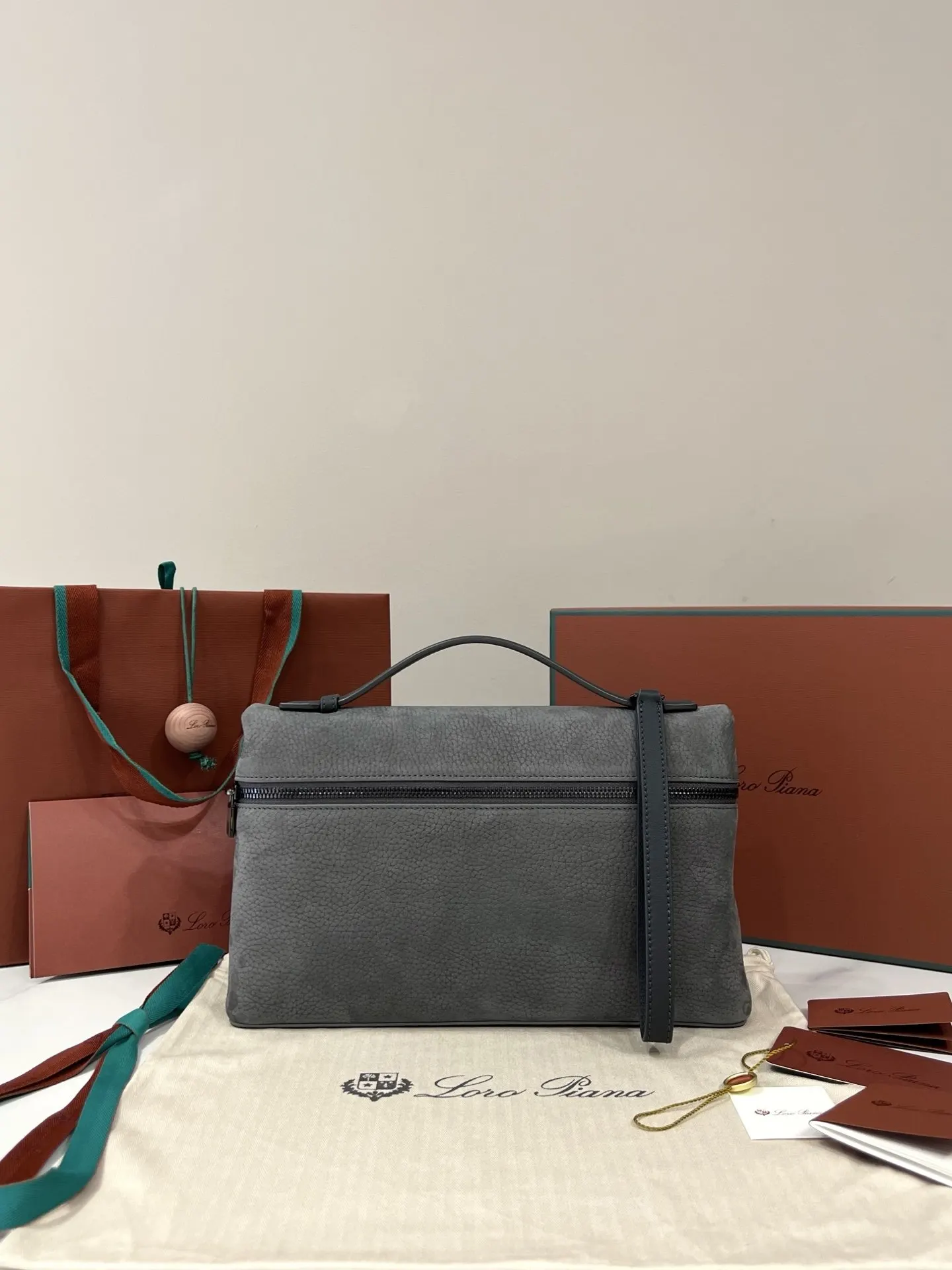 Black Blue Clutch Bag Leather