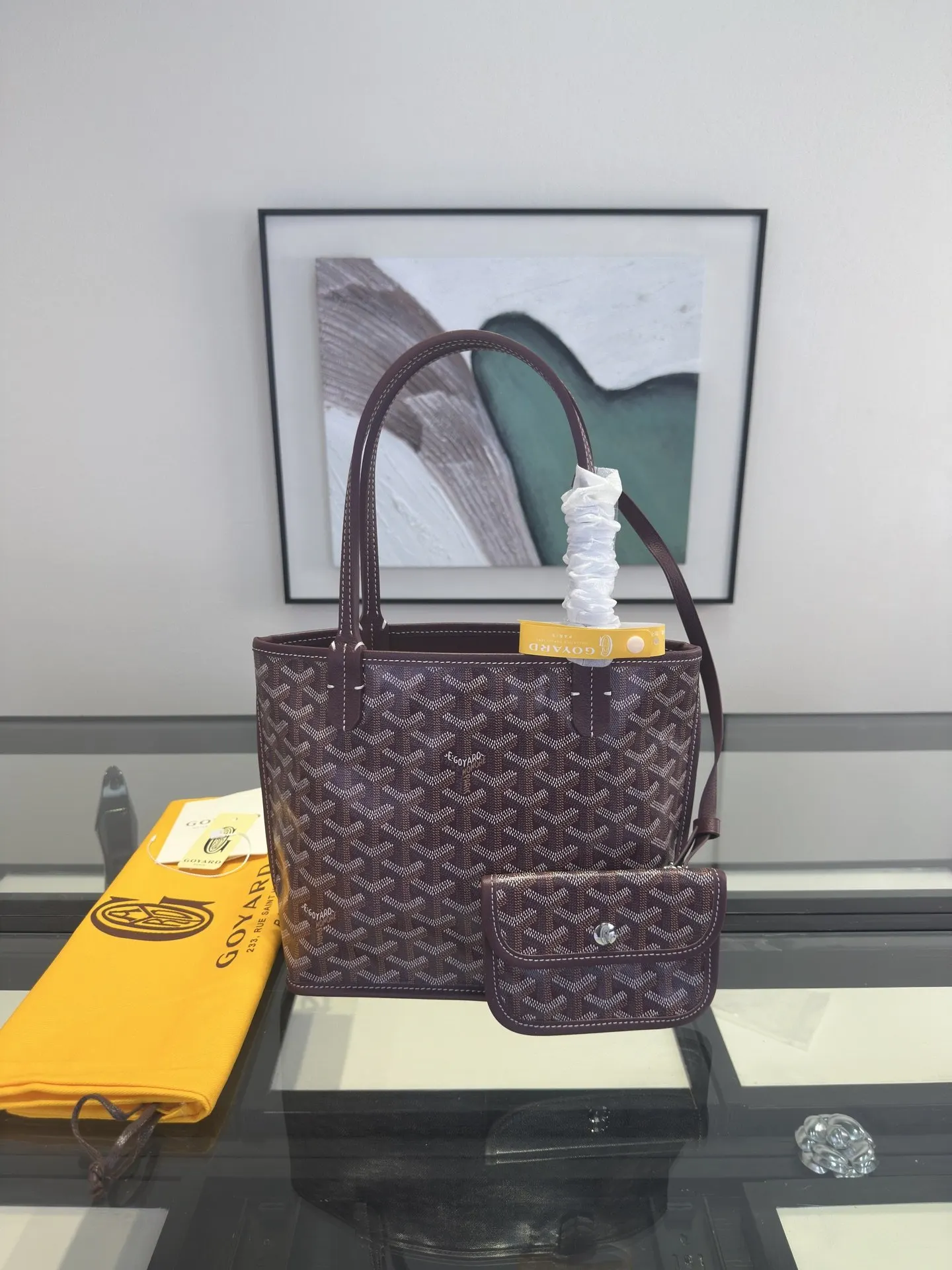 Goyard 酒紅 小牛皮 托特包 大容量托特款