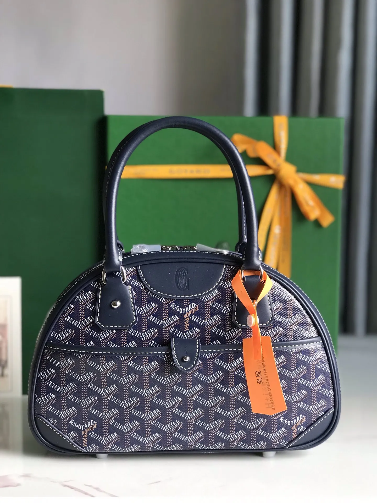 Goyard 老花 牛皮 手提包 通勤手提款