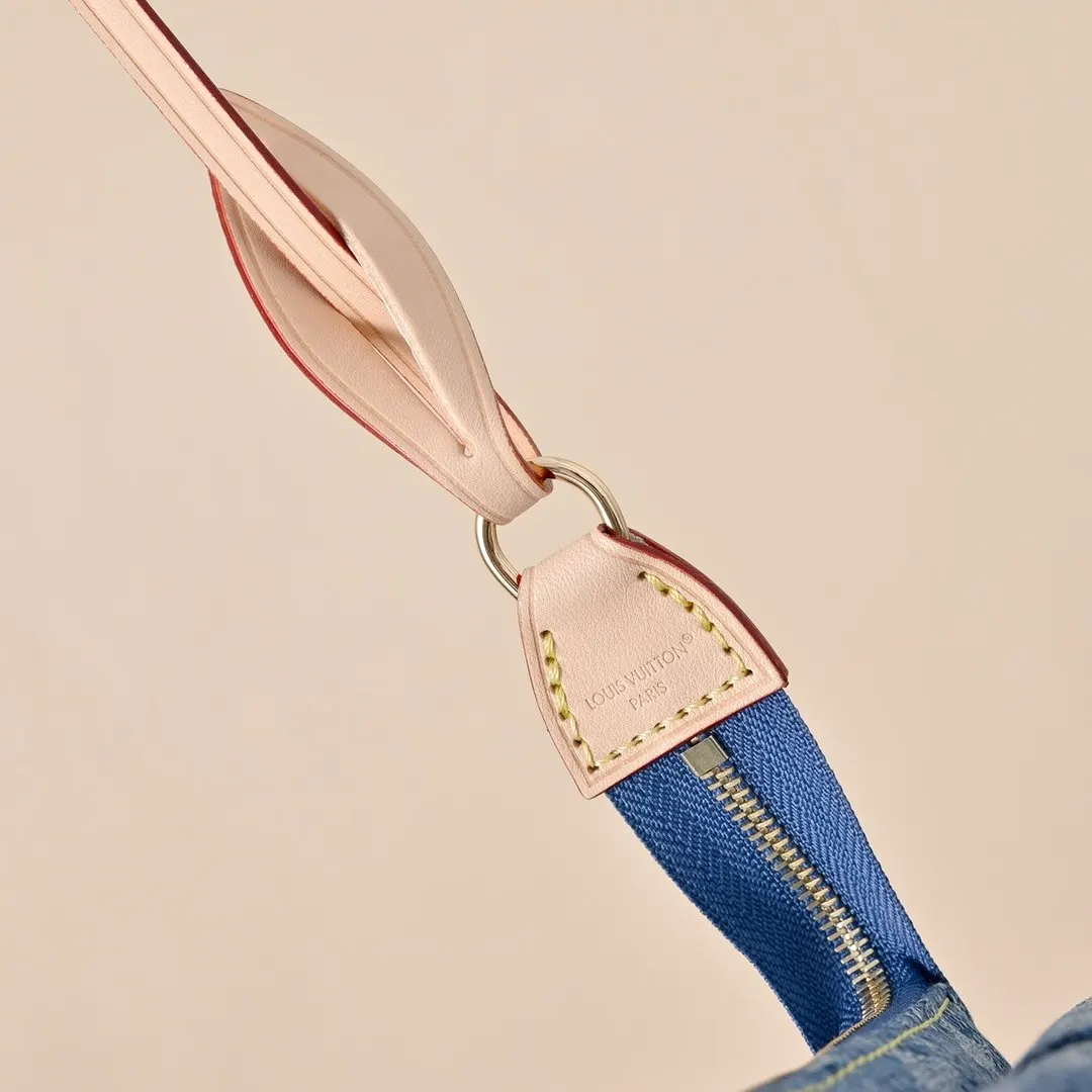 Blue Shoulder Bag Leather