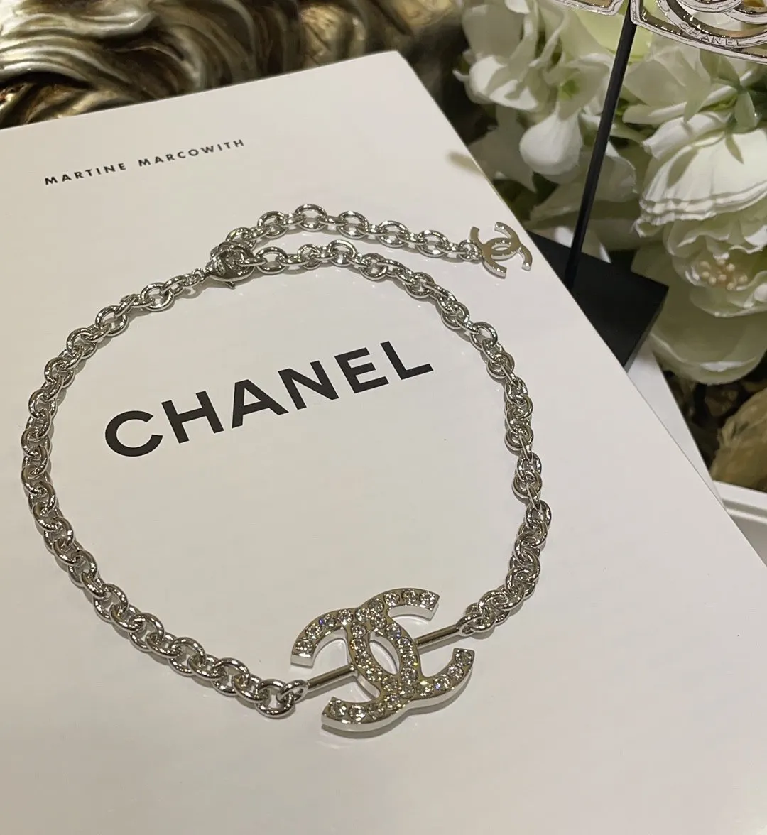 Chanel 银色 项链