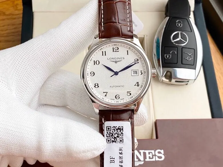 Longines 手錶白钢 浪琴 名匠系列 男士腕表 进口自动 經典腕表款
