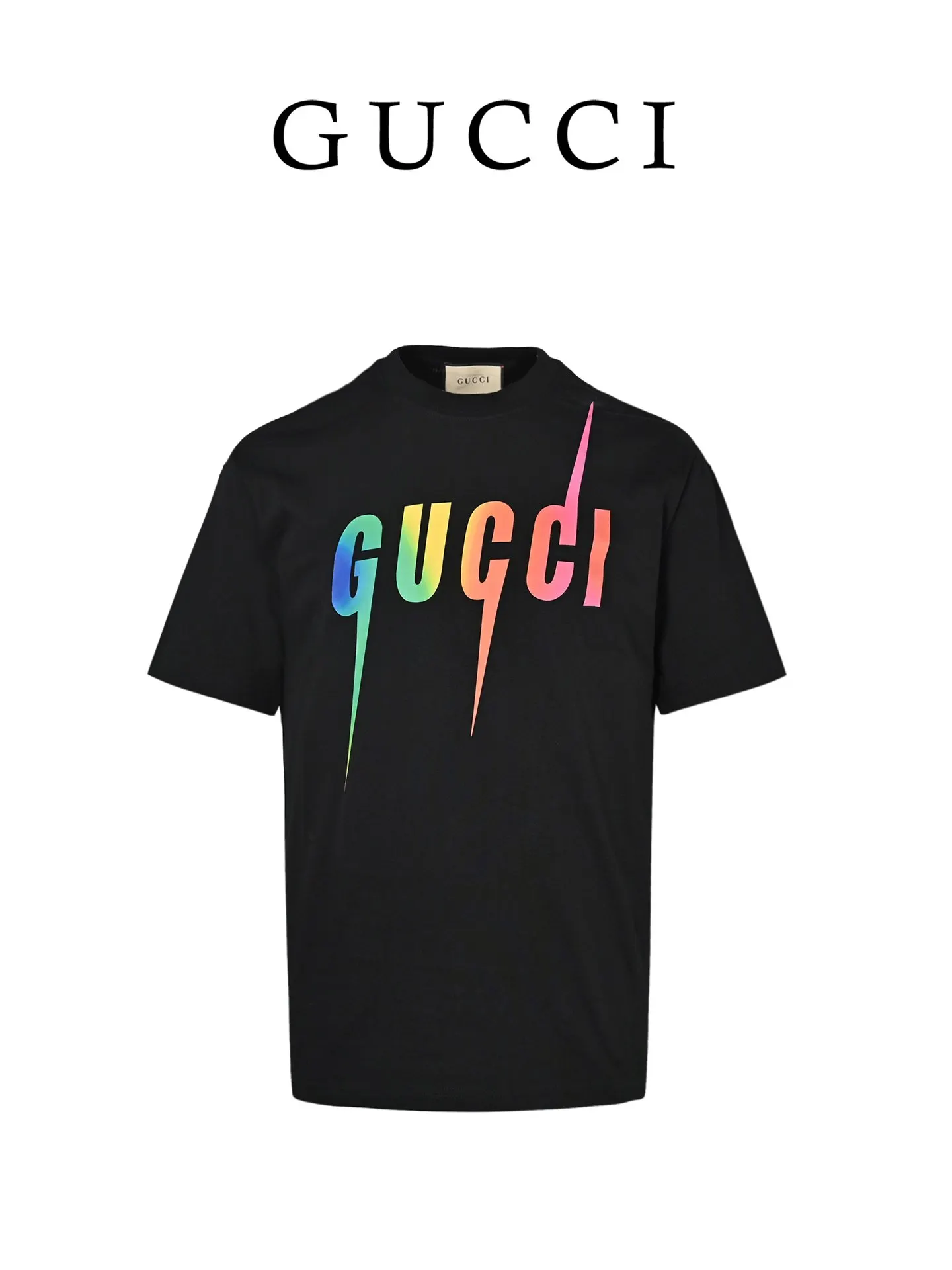 Gucci 23SS Letter Print Short Sleeve T-Shirt Casual Versatil